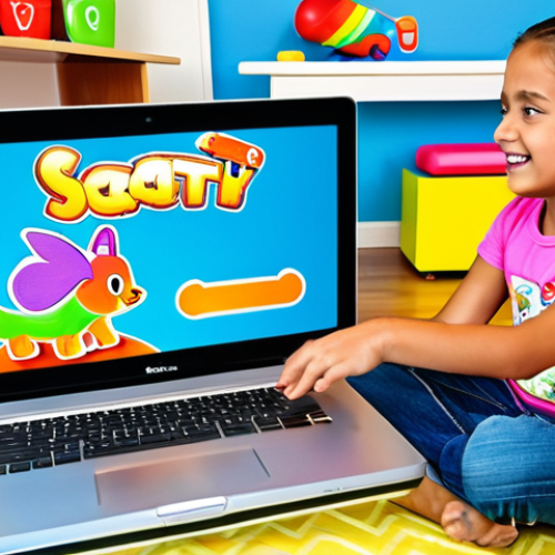 코딩교육지도사와 인공지능의 교육적 활용 - Fun Programming Game**

A young girl, around 8 years old, fully clothed in a colorful t-shirt and je...