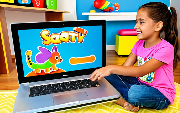 코딩교육지도사와 인공지능의 교육적 활용 - Fun Programming Game**

A young girl, around 8 years old, fully clothed in a colorful t-shirt and je...