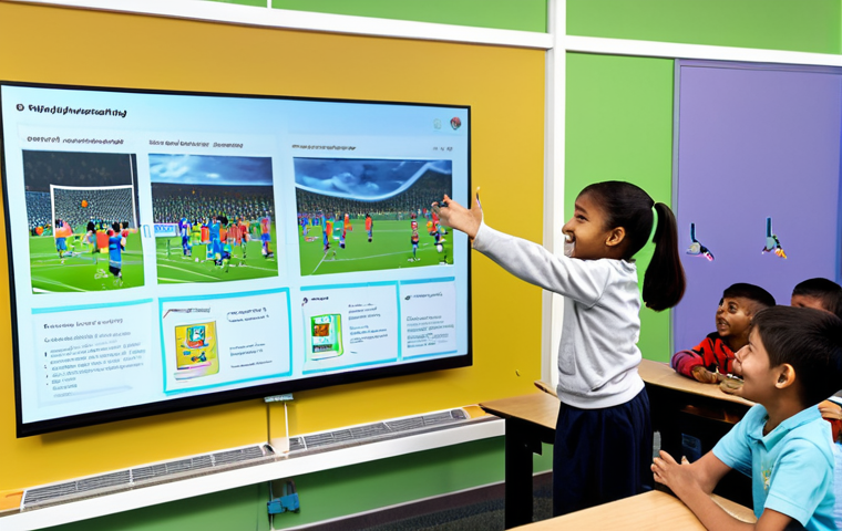 코딩교육지도사 취업 후 성장 가능성 - A warm and inviting classroom scene, focusing on a passionate female programming education instructo...