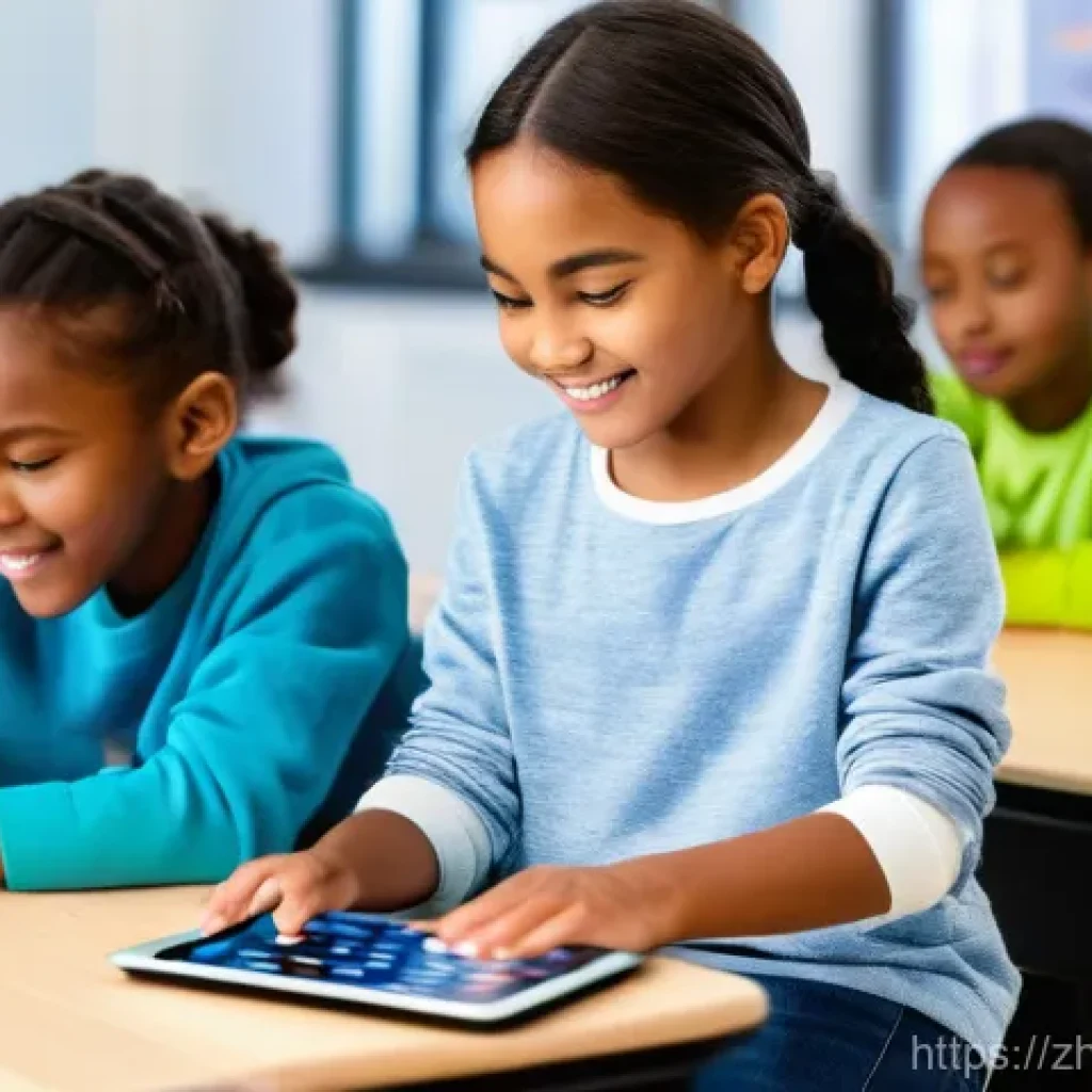코딩교육지도사와 데이터 시각화 수업 사례 - **Prompt: "Programming Education: Sparking Young Minds"**
A vibrant, sunlit modern classroom fil...