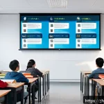 코딩교육지도사와 교육 자료의 저작권 - A modern classroom scene in a Chinese university setting, featuring a diverse group of adult student...