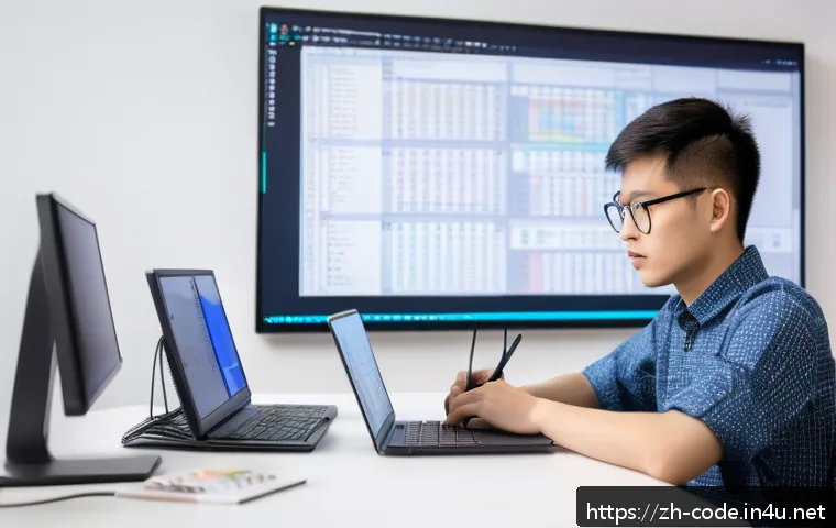 코딩교육지도사 교육 영상 제작 노하우 - A modern, clean study room with a large desktop computer displaying a Python programming IDE (Visual...