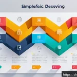 코딩교육지도사와 강의 자료의 시각화 방법 - A detailed and colorful flowchart illustrating a complex programming algorithm, featuring clear arro...